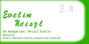 evelin meiszl business card